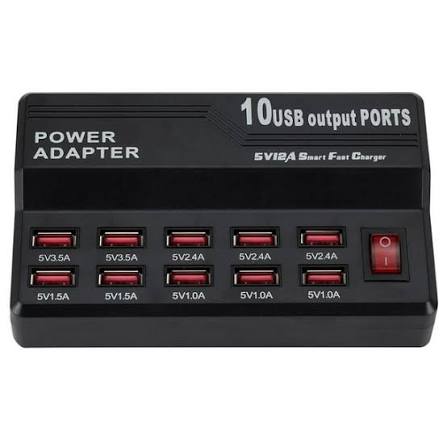 Cargador multiple usb 12 a cte