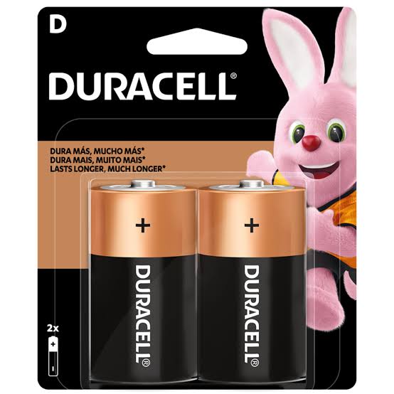 Pilas duracell grandes x 2 display